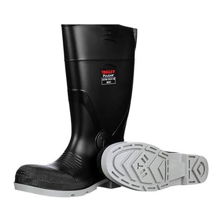 Tingley Pulsar Knee Boot, Composite Safety Toe Chevron Plus, 15"H, Blk/Gray, Size 11 43251.11